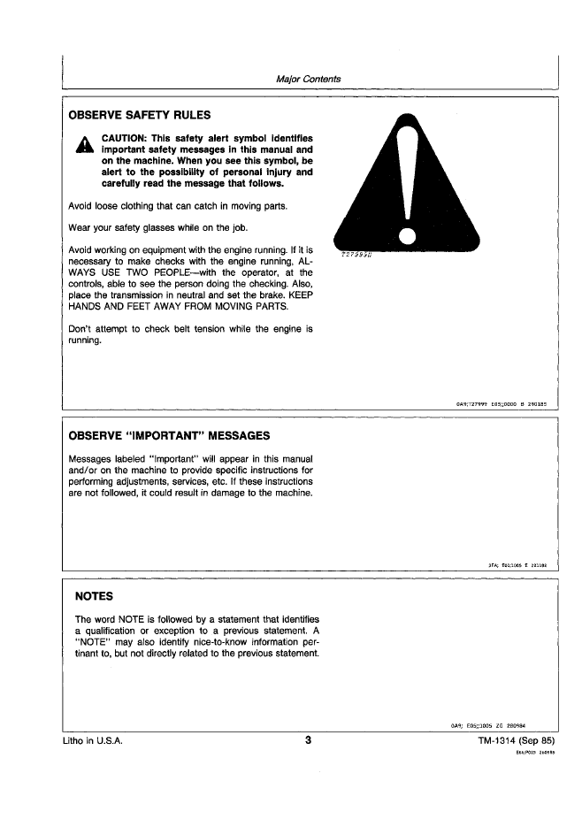 John Deere TM1314 Agricultural Windrower Technical Repair Manual