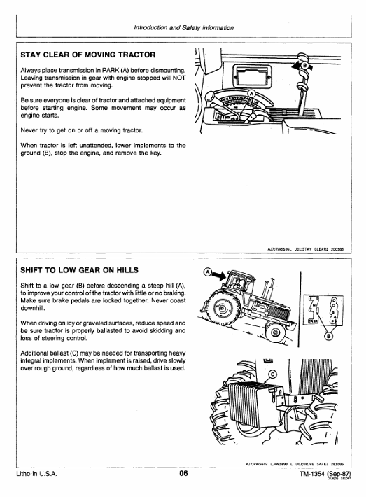 John Deere TM1354 4650, 4850 Tractor Service Repair Manual