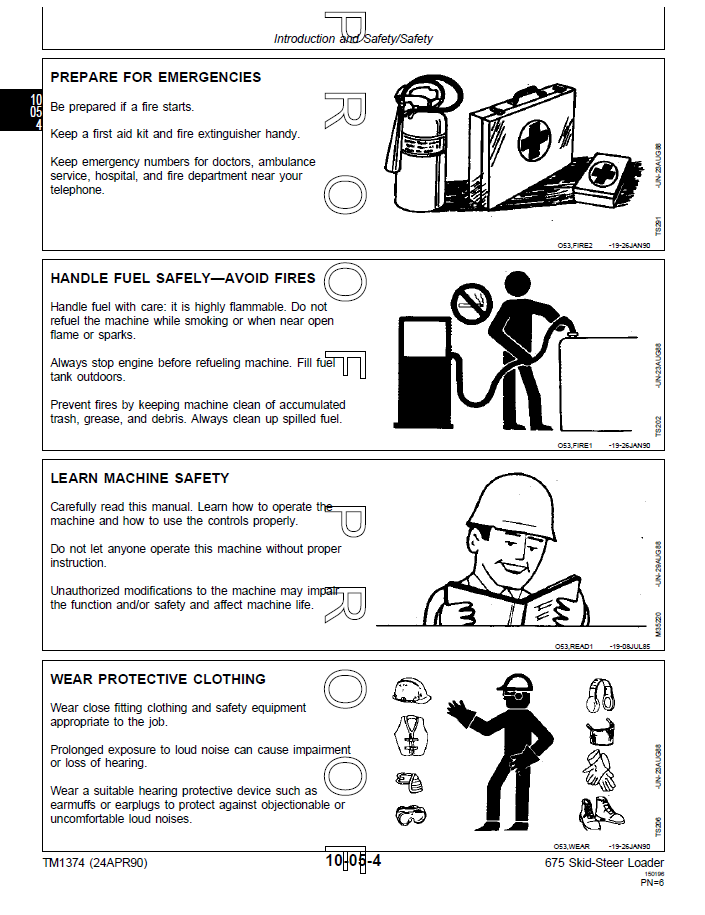 John Deere TM1374 Loader Guide | 675 675B Skid Steer Repair Manual