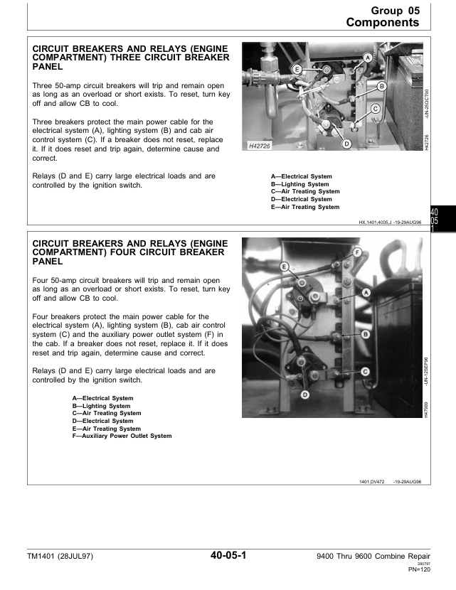 John Deere TM1401 Combine Service & Repair Manual Download