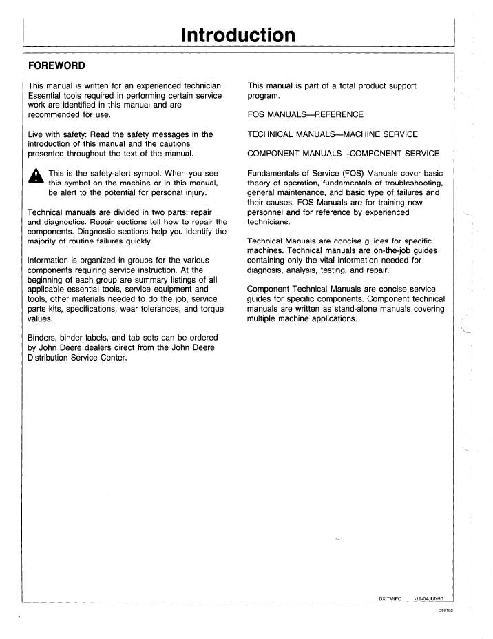 John Deere TM1419 210C 310C 315C Backhoe Loader Technical Manual Download