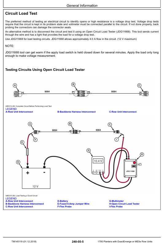 John Deere TM145119 Diagnostic Technical Manual for 1795 Planter with ExactEmerge & ME5E