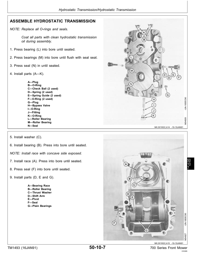 John Deere TM1493 Technical Manual for F710 and F725 Mowers