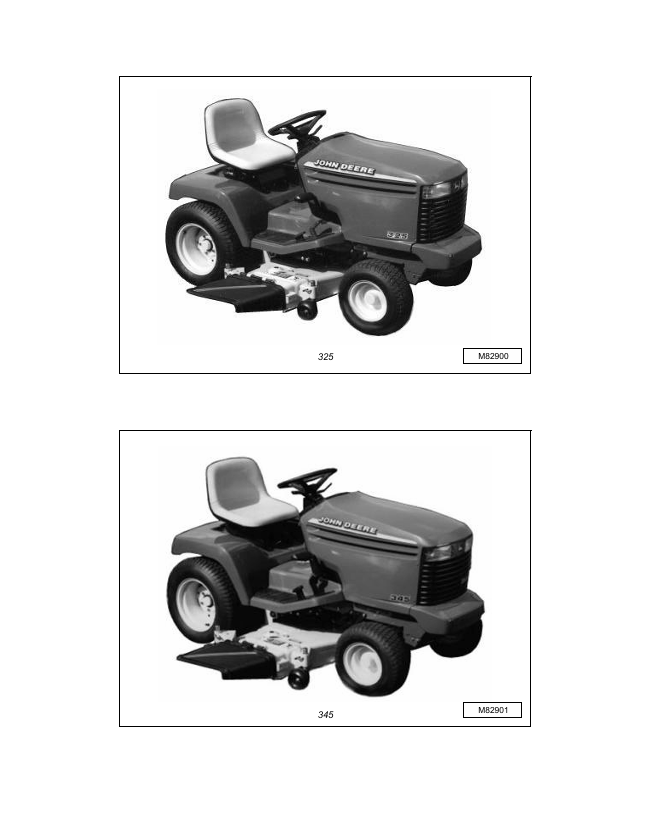 John Deere TM1574 Service Repair Manual for 325 and 345 Tractors