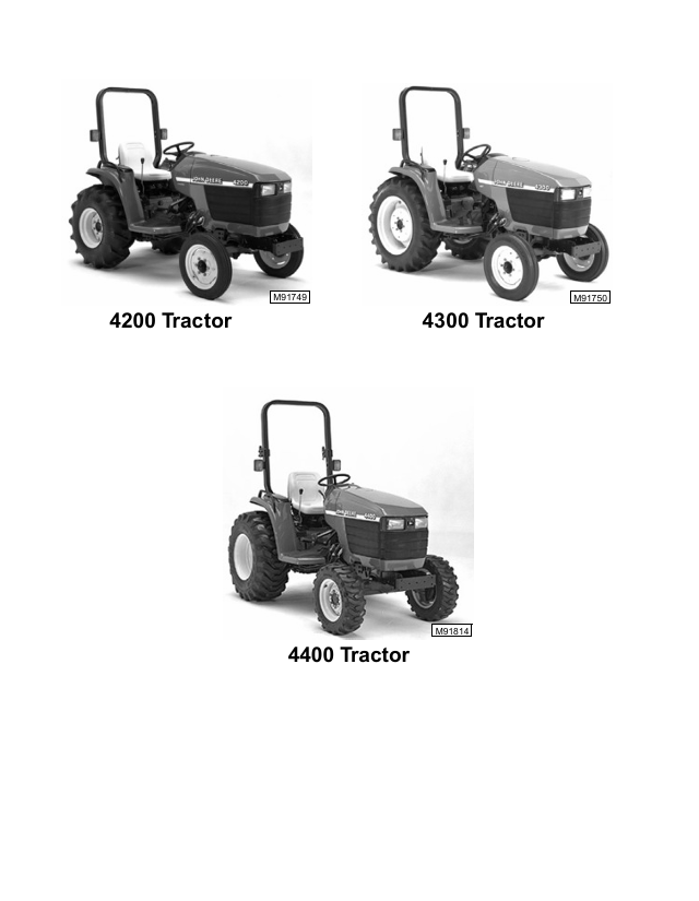 John Deere TM1677 Service Repair Manual for 4200, 4300 & 4400 Tractors