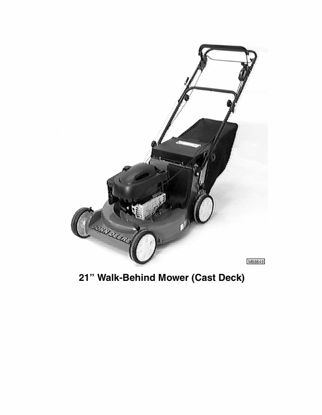 John Deere TM1723 Service Manual for JA60 JA62 JA65 JE75 JX75 JX85 Mowers