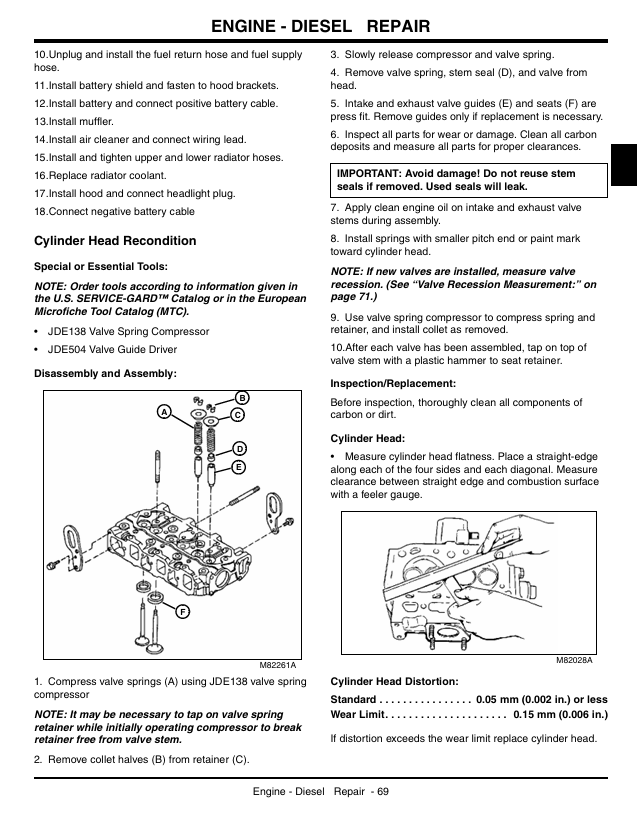 John Deere TM2158 Technical Service Manual for X495 X595 Tractors