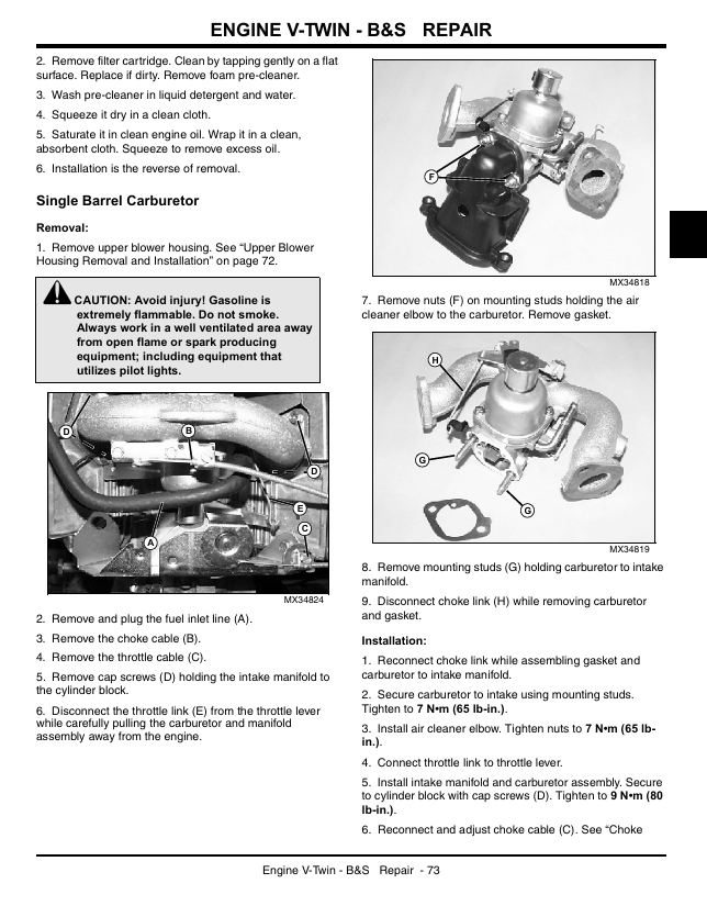 John Deere TM2328 100 Series Tractor Repair & Service Manual