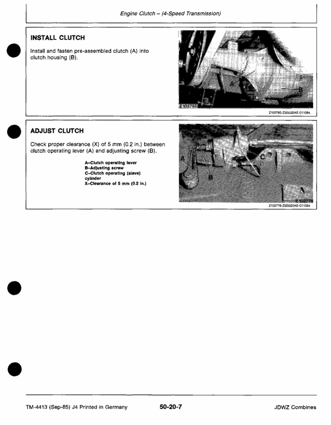 John Deere TM4413 Technical Service Manual: 1032, 1042, 1052, 1055