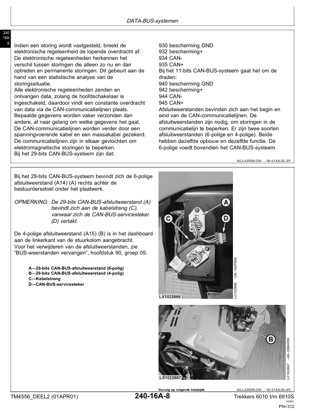 John Deere TM4556 Technical Manual for 6010 TM and 6910S SE Models