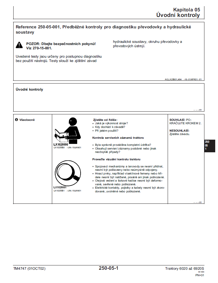 John Deere TM4747 Technical Service Manual for 6020-6920S SE Series
