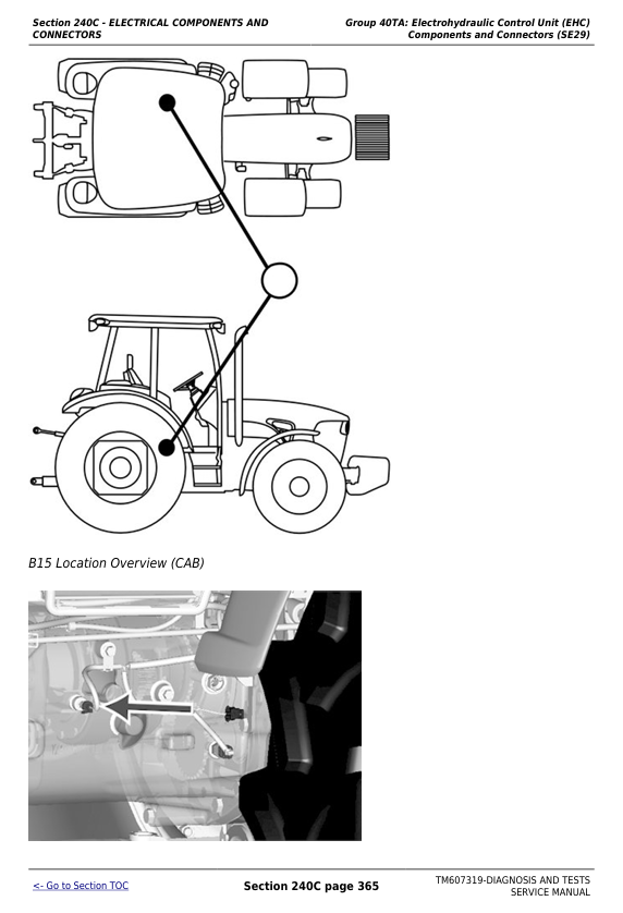 John Deere TM607319 Tractor Diagnostic Manual for 6105D 6115D 6130D 6140D Models