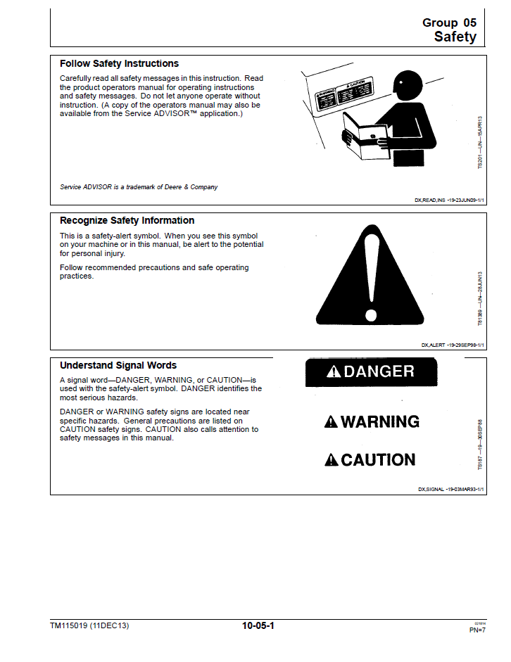 John Deere Technical Manual TM115019EN Maintenance & Repair Guide
