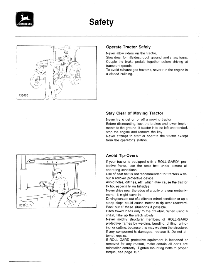 John Deere Tractor OMR70798: 2440 & 2640 Operator and Maintenance Manual