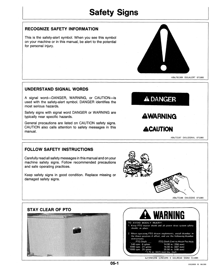 John Deere Tractor OMRW22394: 8450 & 8650 Operator Manual