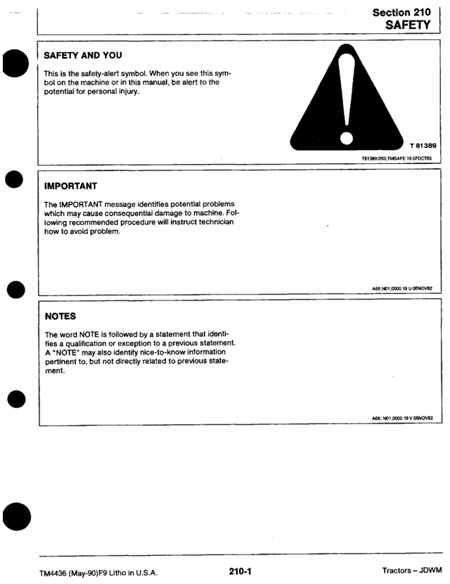 John Deere Tractor Technical Manual TM4436 | Repair & Maintenance Guide