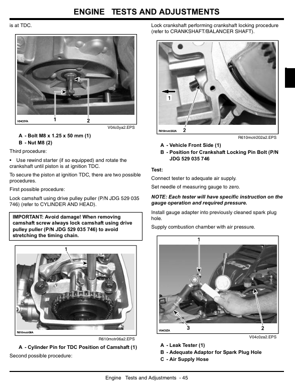John Deere Trail Buck Utility ATV Technical Service Manual TM2160