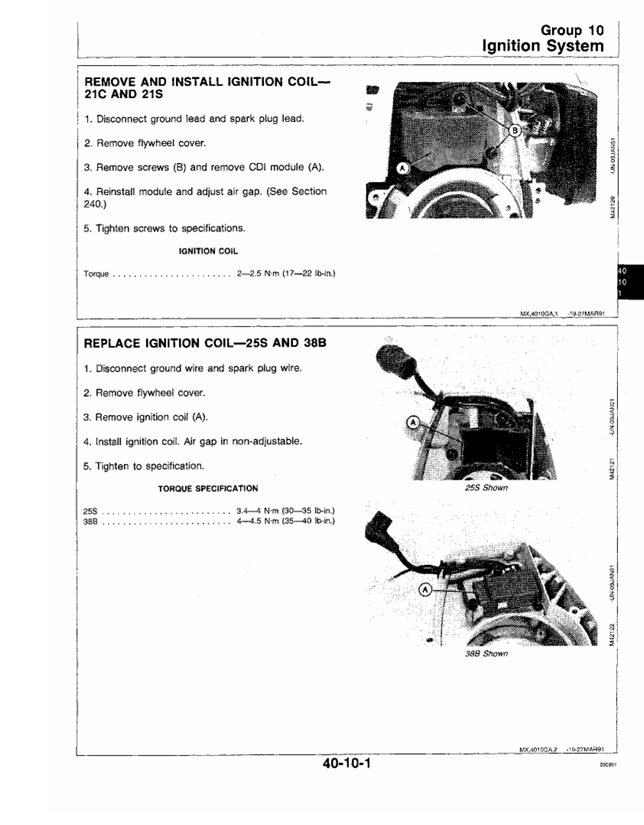 John Deere Trimmer & Brush Cutter Technical Service Manual TM1494