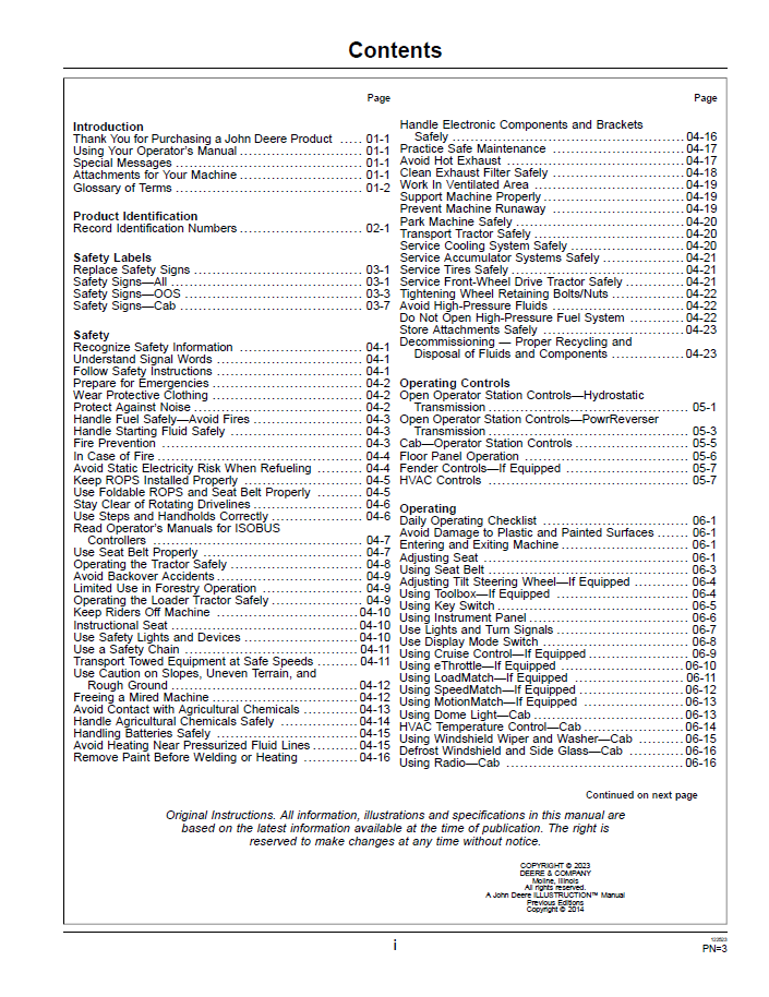 John Deere Utility Tractor 4044M 4044R 4052M 4052R 4066M 4066R User Manual