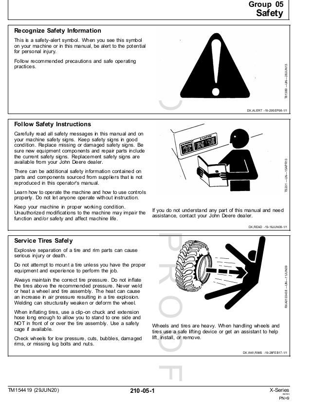 John Deere X-Series Combine TM154419 Diagnostic & Repair Manual