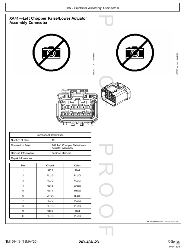 John Deere X-Series Combines TM154419 Factory Diagnostic Manual – Systems Testing, Fault Codes & Repair Procedures