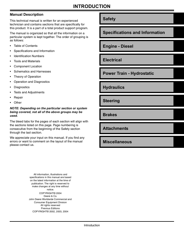 John Deere X495 X595 Service Repair Manual TM2024 Download
