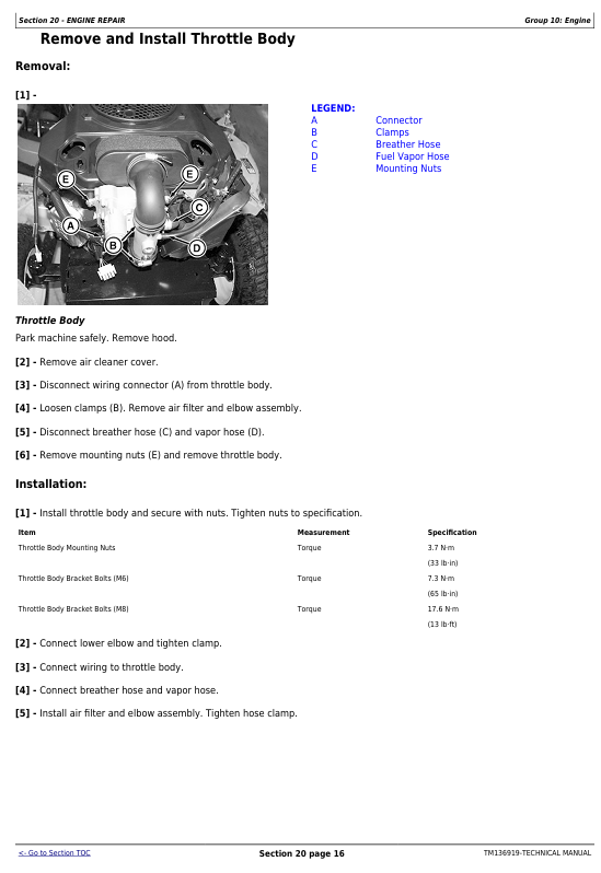 John Deere X590 Diagnostic and Repair Technical Manual | Official Service Guide TM136919