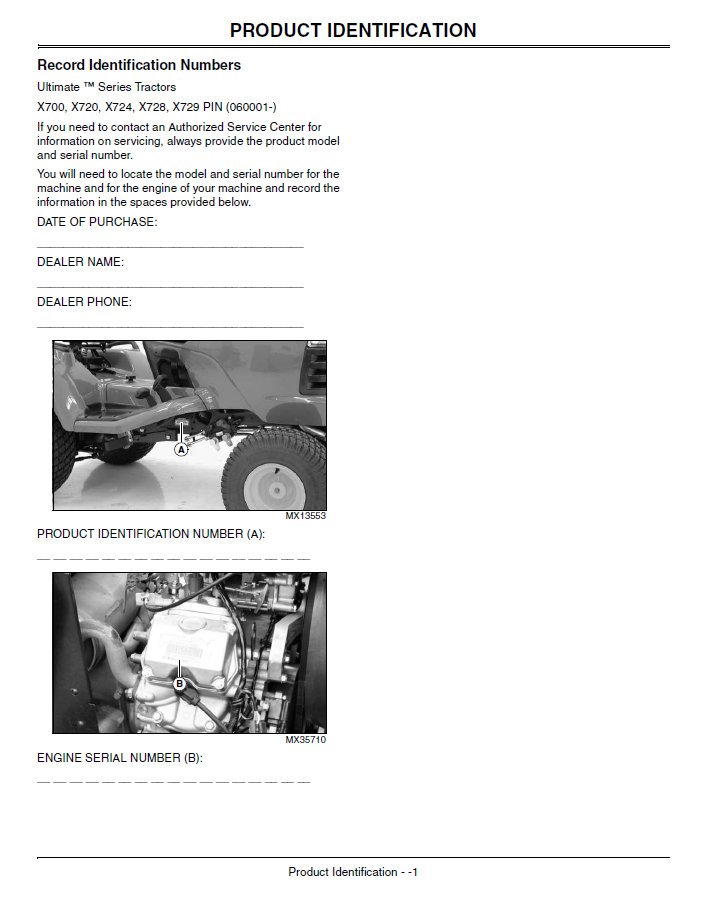 John Deere X700 Series Lawn Tractor Owner Operator Guide Download