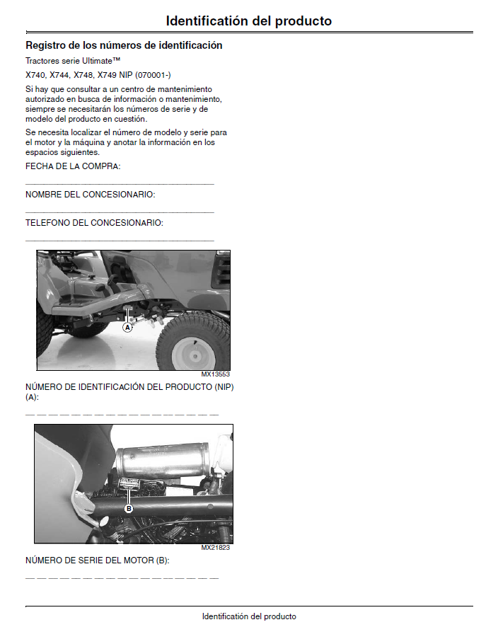John Deere X740 X744 X748 X749 Lawn Tractor Owner Guide Download