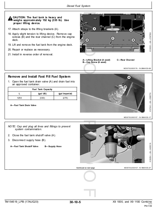 John Deere X9 Series Technical Service Manual TM154519 Download