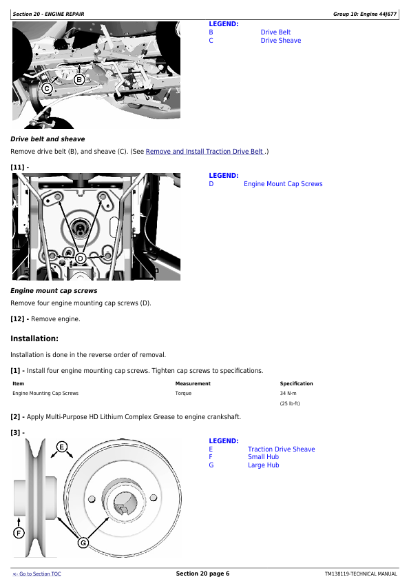 John Deere X Series Lawn Tractor Diagnostic and Repair Technical Manual TM138119 PDF