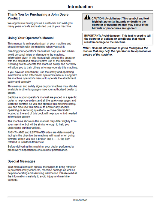 John Deere Z900B Z900M Z900R ZTrak Operator Manual OMTCU35848 Download