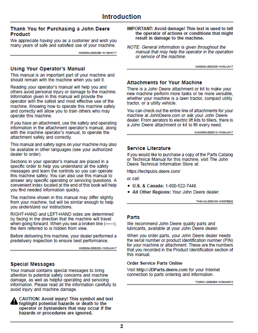 John Deere Z900E Z900M Z900R ZTrak Pro Operator Manual OMUC22307E PDF