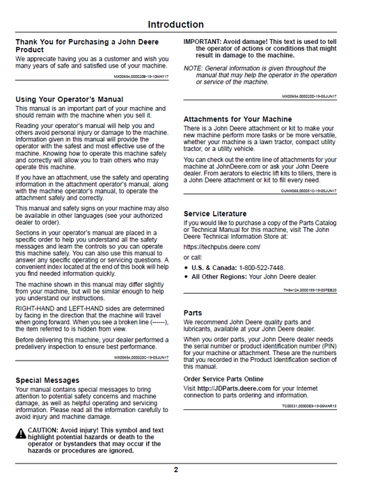 John Deere Z900 Series ZTrak Pro Gas Mower Operator Manual OMUC22307E