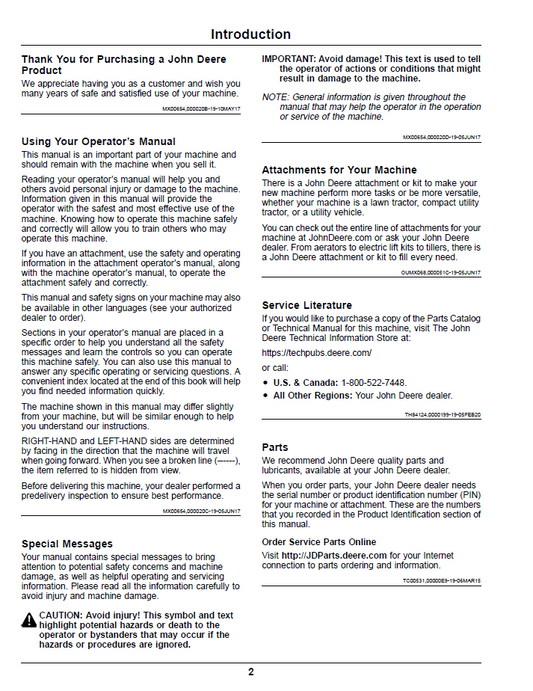John Deere Z900 Series ZTrak Pro Gas Operator Manual OMUC22307 Guide