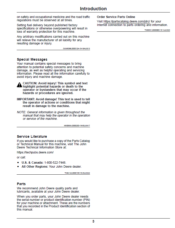 John Deere Z994R ZTrak Pro Series Mower Operator Manual - OMUC22306