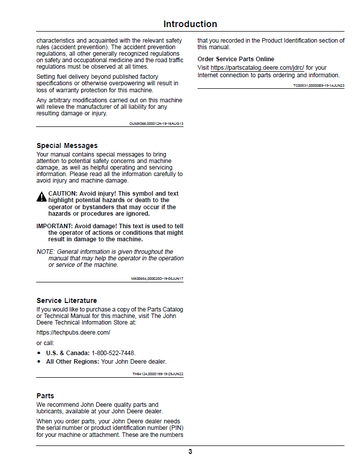 John Deere Z997R ZTrak Max-Frame Diesel Operator Manual OMUC22396