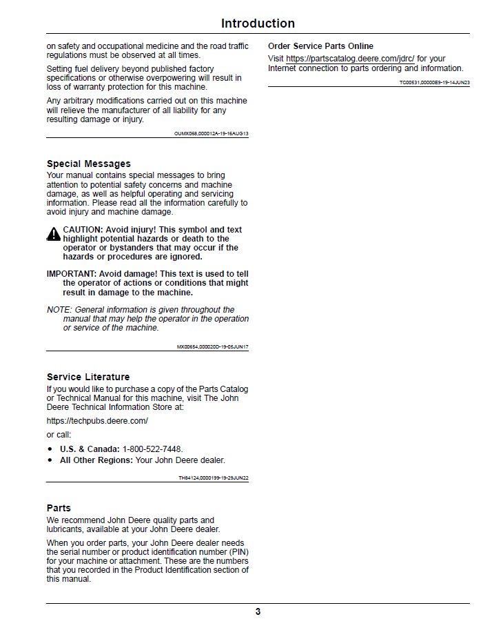 John Deere Z997R ZTrak Max-Frame Diesel Operator Manual OMUC30001