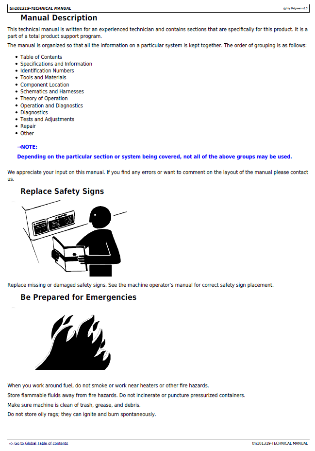 John Deere ZTrak™ Mower TM101319 Service & Repair Manual PDF