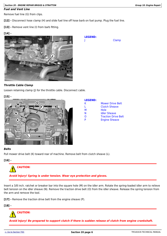 John Deere ZTrak Residential Mower Diagnostic & Repair Technical Manual TM140419