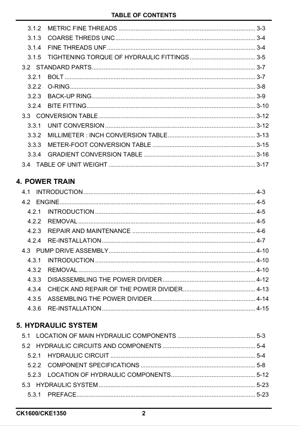 KOBELCO CK1600 CKE1350 Crawler Crane Technical Manual PDF