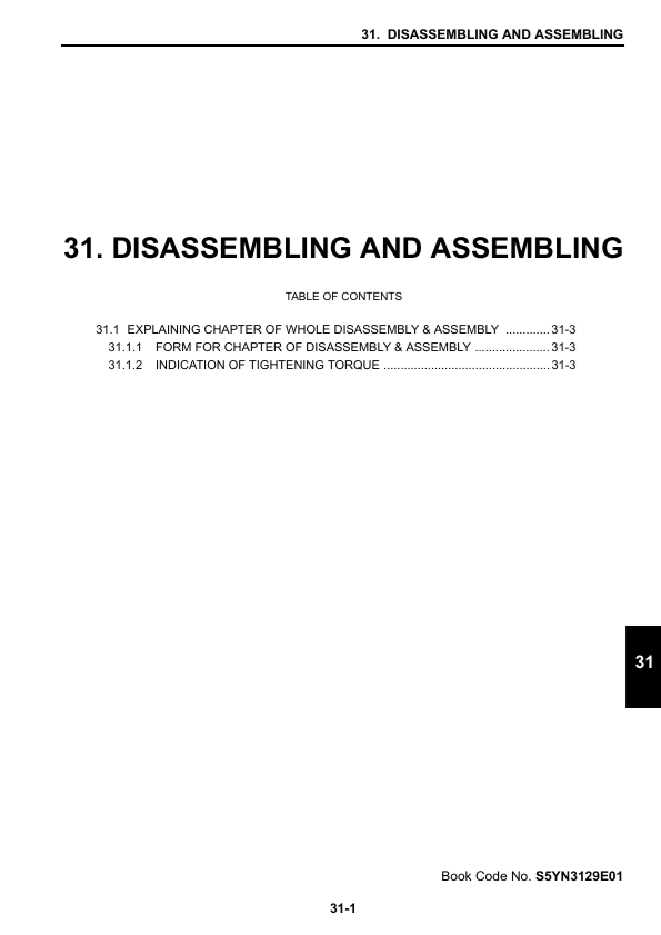 KOBELCO SK485LC-9 Excavator Disassembling & Assembling Manual PDF