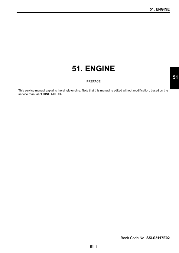 KOBELCO SK485LC-9 Excavator Engine Manual S5LS5117E02 PDF