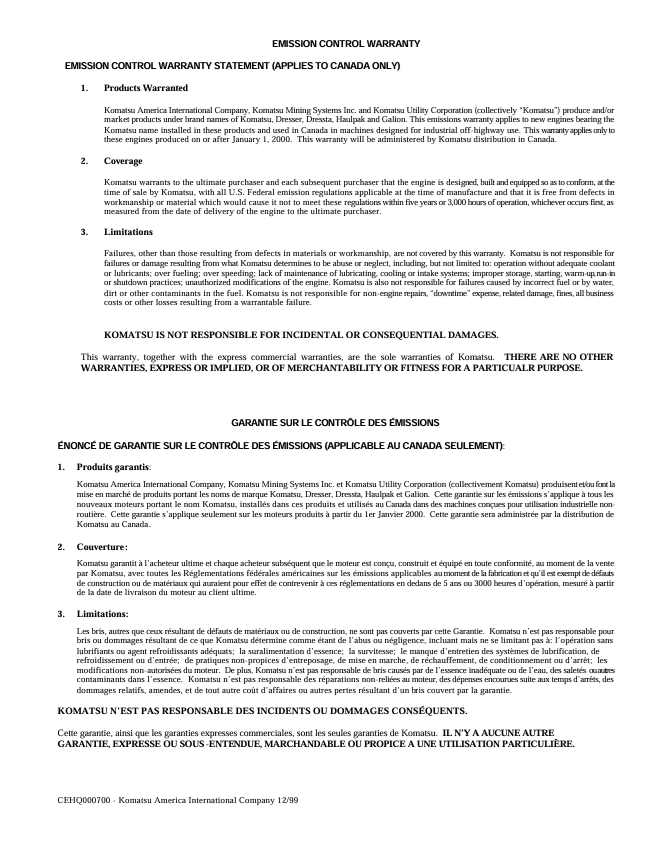 KOMATSU 930E-2 Operation and Maintenance Manual Download