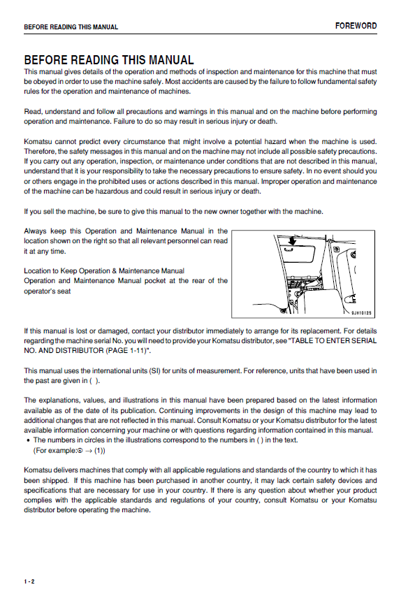 KOMATSU D155AX-6 Operation and Maintenance Manual