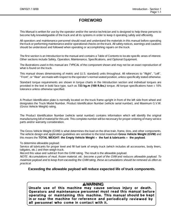 KOMATSU HD1500-5 Dump Truck Service & Maintenance Manual PDF