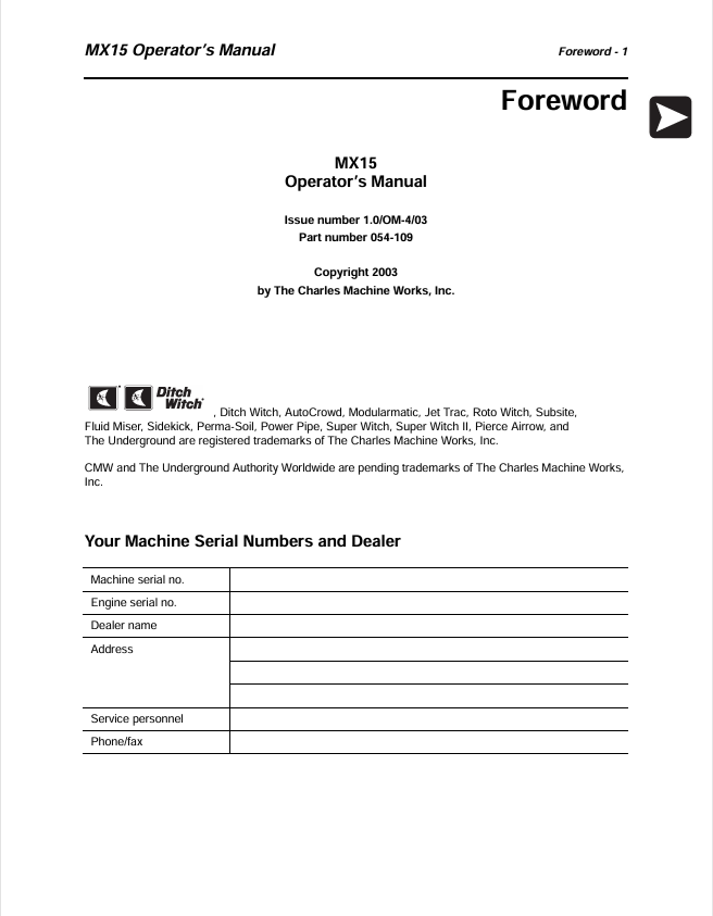 KOMATSU MX15 Operator Manual PDF – Complete Manual