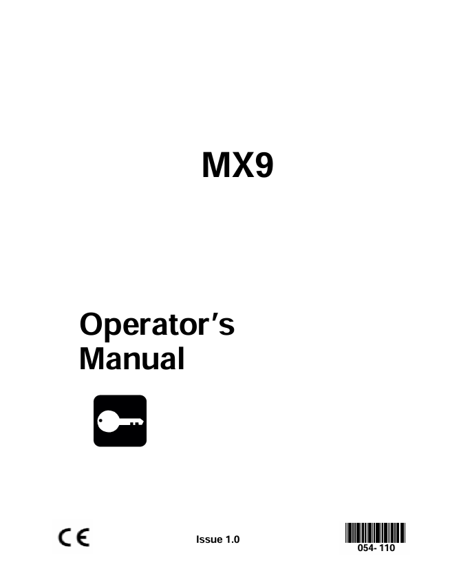 KOMATSU MX9 Operator Manual PDF – Download Guide