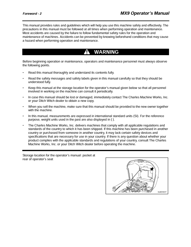 KOMATSU MX9 Operator Manual PDF – Operating Guide