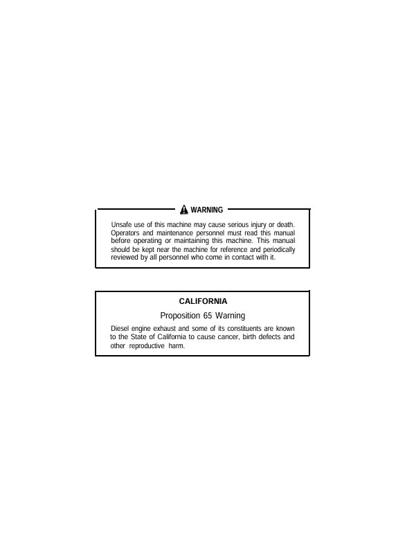 KOMATSU PC200Z-6LE Excavator Operation & Maintenance Manual